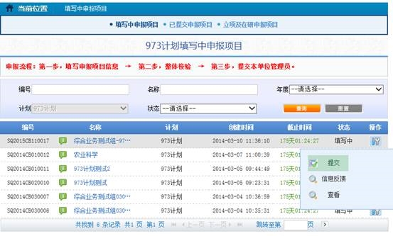 申報人提交項目