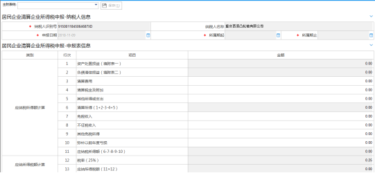 填寫居民企業(yè)清算企業(yè)所得稅申報(bào)信息