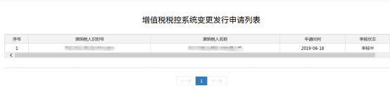 申請(qǐng)成功后進(jìn)入申請(qǐng)列表界面等待稅務(wù)機(jī)關(guān)審核