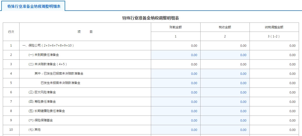 A107010免稅、減計收入及加計扣除優(yōu)惠明細(xì)表