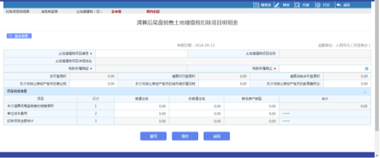 點擊【扣除項目明細表】進入填表頁面