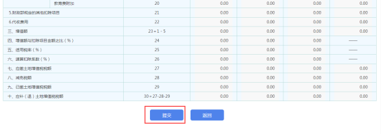 完成表格信息填寫后點(diǎn)擊最下方的【提交】按鈕