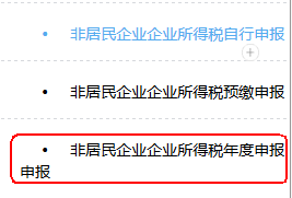 非居民企業(yè)企業(yè)所得稅年度申報