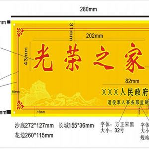 為烈屬、軍屬和 退役軍人等家庭懸掛光榮牌工作實(shí)施辦法（全文）