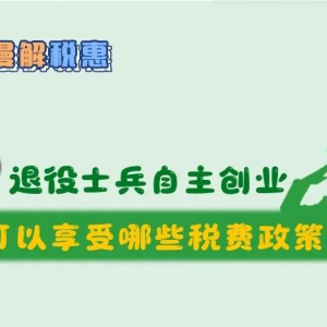 一圖說(shuō)明：退役士兵自主創(chuàng)業(yè)可以享受哪些稅費(fèi)優(yōu)惠政策？