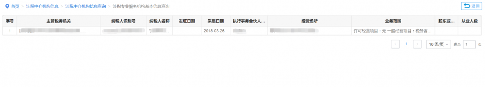 涉稅專業(yè)服務(wù)機(jī)構(gòu)基本信息查詢