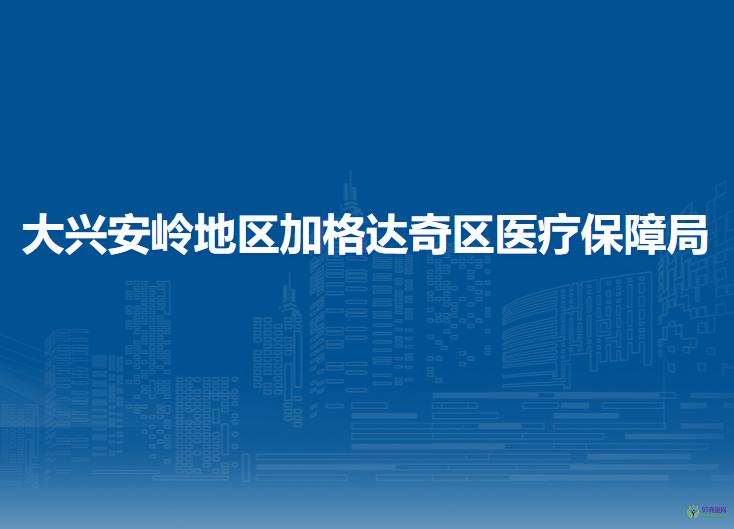 大興安嶺地區(qū)加格達奇區(qū)醫(yī)療保障局